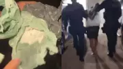 Criança de 7 anos encontra cocaína entre brinquedos e leva droga para rua; pai preso