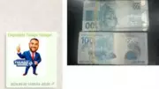 Deputado Thiago Rangel preso pela PF reage com figurinha após foto de dinheiro