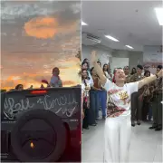 Enfermeira celebra última quimio no Dia da Enfermagem com buzinaço em Maceió