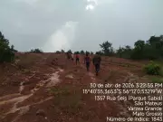 Exploração ilegal de ouro flagrada pela PM Ambiental em Várzea Grande, MT