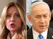 É #FAKE vídeo de Meloni recusando aperto de mão de Netanyahu; cena foi criada com IA