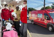 Gêmeos nascem em ambulância em parto emergencial na estrada em SC