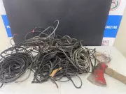 Homem de 40 anos é preso furtando cabos elétricos em Volta Redonda