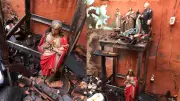 Imagem de Jesus Cristo sobrevive a incêndio que destruiu casa em Picos