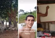 Jovem aprovado em concurso da PMTO improvisou treinos em riacho e árvore