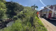 Mecânico morre ao pular de caminhão desgovernado na BR-356 em Muriaé