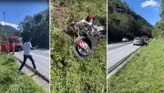Motociclista morre em acidente na BR-040, em Petrópolis, neste domingo