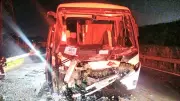 Motorista de ônibus da Hyundai passou mal antes de bater em caminhão de cana