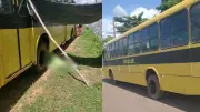 Mulher morre atropelada por ônibus escolar no interior do Piauí
