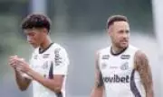 Neymar se desentende com filho de Robinho em treino do Santos