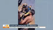 PM resgata homem de afogamento em rio de Conceição do Araguaia