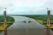 Ponte da Rota Bioceânica: faltam 21 metros para ligar Brasil e Paraguai