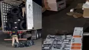 PRF apreende 415 celulares contrabandeados escondidos em carga de pneus em Rio Preto