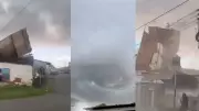 Princípio de tornado causa estragos em São Luís; casas são destelhadas e árvores caem