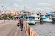 Rio Tapajós sobe lentamente em Santarém, mas ainda abaixo da cota de alerta