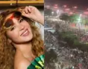 Sacos de areia viram 'camarote' valioso em show de Shakira em Copacabana