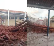 Teto de escola desaba em São Fernando (RN) e ninguém se fere