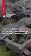 Três presos em cemitério clandestino de carros ligado à milícia no Rio