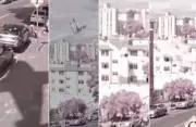 Vídeo mostra sombra de avião e colisão com prédio em Belo Horizonte