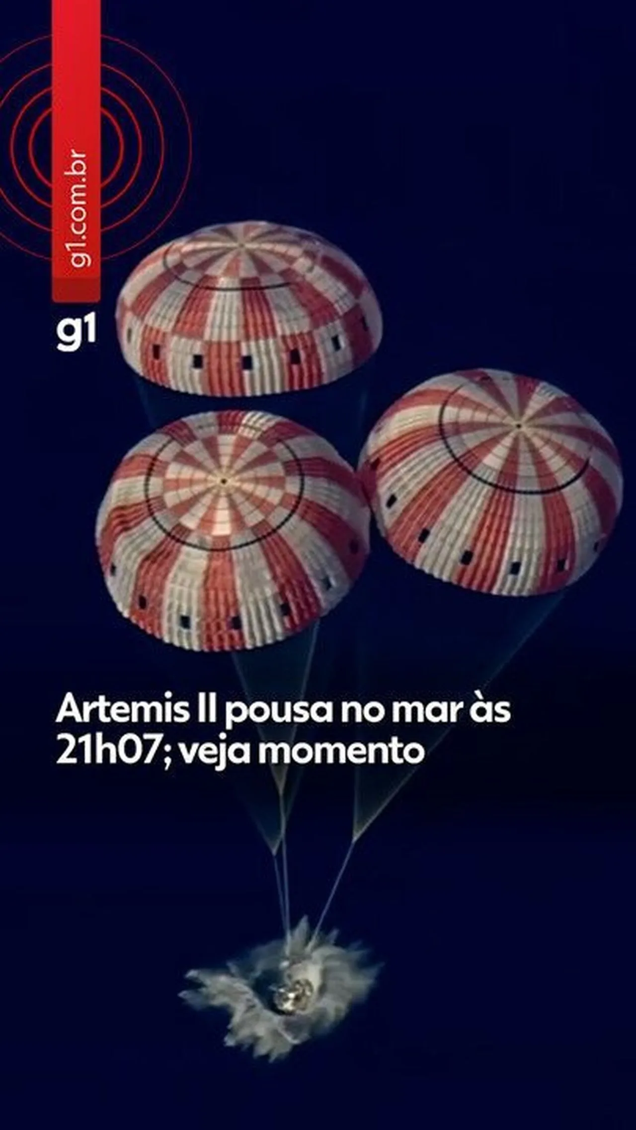 Cápsula Orion pousa no Pacífico e encerra missão Artemis II com sucesso