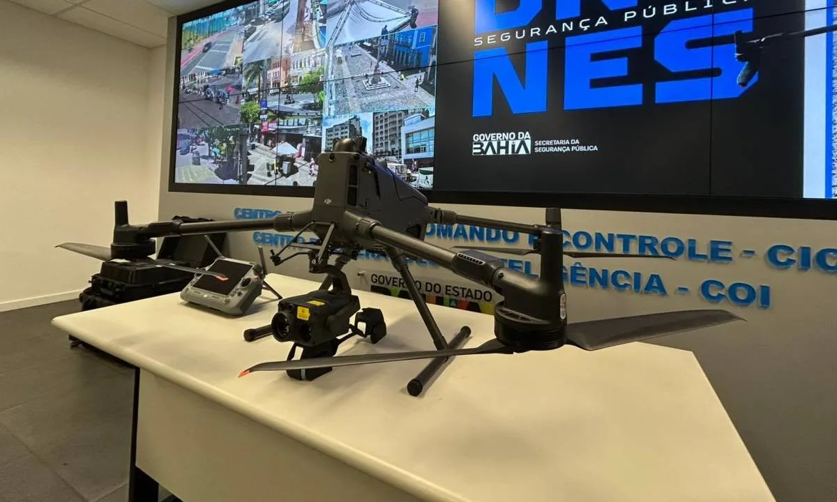 Bahia entrega cinco superdrones de R$ 700 mil para reforçar segurança pública
