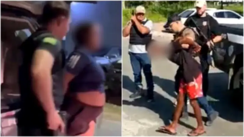 Casal preso por matar idoso e esconder corpo em matagal em Caucaia