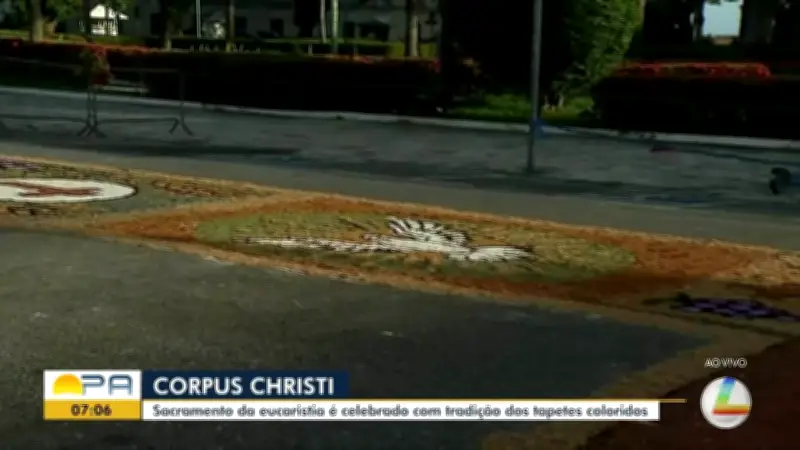 Corpus Christi: tapetes coloridos marcam celebração em Belém e interior do Pará