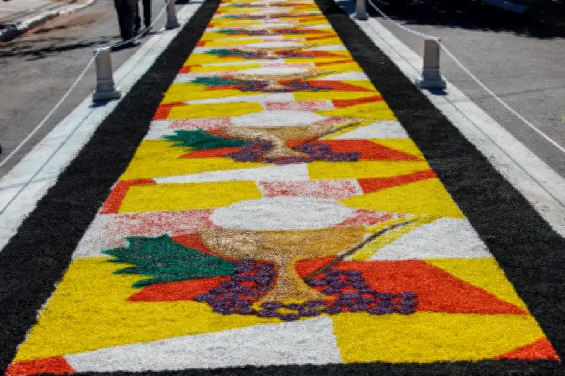 Piquerobi prepara um dos maiores tapetes de Corpus Christi do oeste paulista