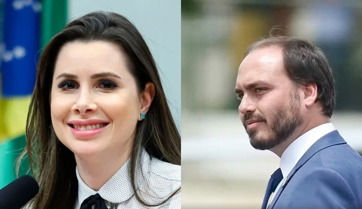 Flávio Bolsonaro confirma Carlos Bolsonaro e Caroline De Toni como candidatos ao Senado por SC