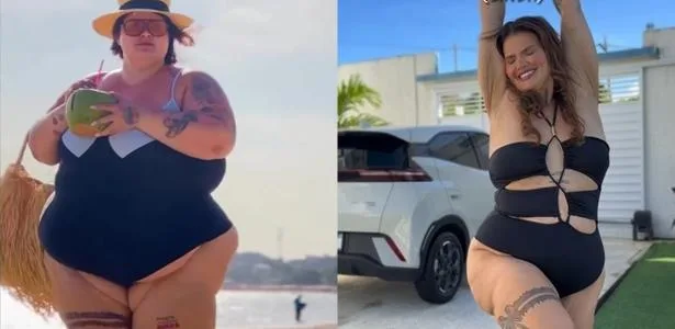Thais Carla exibe antes e depois após perder 100 kg e anuncia novo curso de emagrecimento