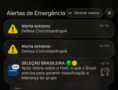 Alerta de 'misantropia' no celular assusta moradores de MS