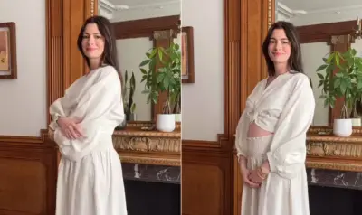 Anne Hathaway anuncia terceira gravidez aos 43 anos e emociona Gigi Hadid