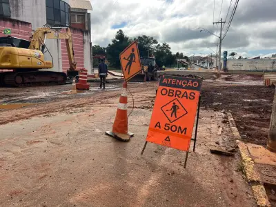 Avenida Vital Brasil interditada para construção de rotatória em Botucatu