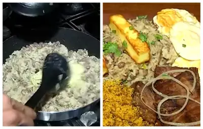 Baião de dois cremoso com macaxeira frita: receita típica do São João