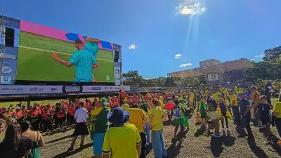 Campinas monta telão para torcida acompanhar Brasil x Japão na Copa 2026