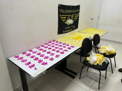 Casal preso com 9 mil pinos de cocaína em pedágio na SP-255