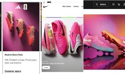 Chuteiras cor-de-rosa brilham na Copa e impulsionam vendas