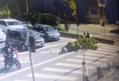 Câmera flagra tenente da Rota sendo baleado na cabeça em SP