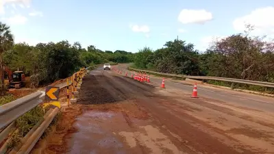 Cratera em Buriti dos Lopes: BR-343 tem liberação parcial e nova interdição