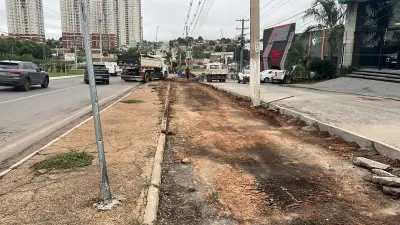 Cuiabá fecha ciclovia para veículos e constrói mureta de isolamento