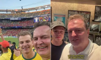Deputado flagrado em jogo do Brasil nos EUA nega uso de verba pública