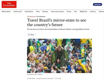 Economist: Minas Gerais tem finanças 'em ruínas' e espelha desafios do Brasil