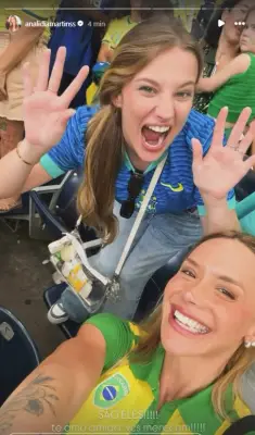 Esposa de Bruno Guimarães mostra reação de Isabella Russo a gol de Martinelli