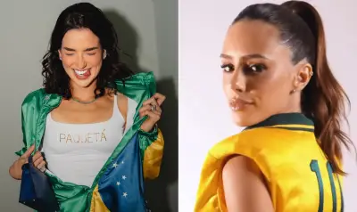 Esposas de jogadores homenageiam maridos com looks na estreia do Brasil