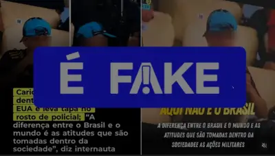 É #FAKE: vídeo de torcedor agredido por policial em estádio foi feito por IA