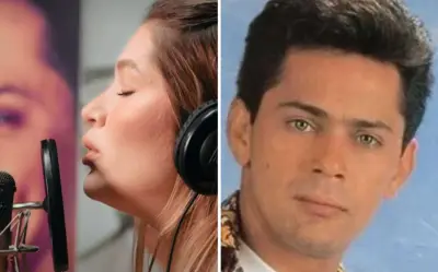 Filha de Leandro emociona ao cantar 'Horizonte Azul' em homenagem ao pai