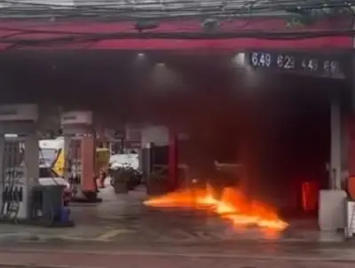 Homem ateia fogo em posto no Rio após reclamação sobre combustível