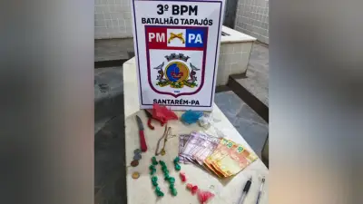 Homem é preso com drogas em mochila na área central de Santarém