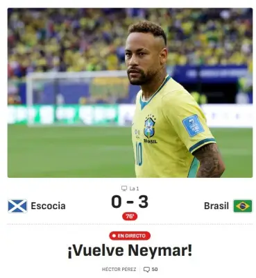 Imprensa internacional repercute estreia de Neymar na Copa de 2026