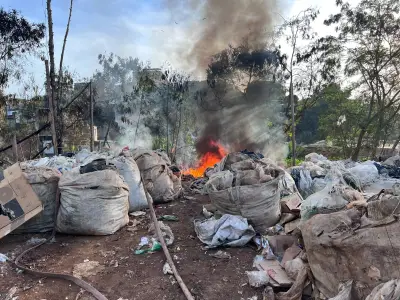 Incêndio de grandes proporções atinge antigo lixão em Governador Valadares